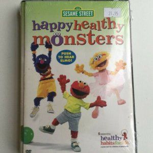 Sesame Street -Happy Healthy Monsters DVD New Exercise Kids Wyclef, Andy Richter